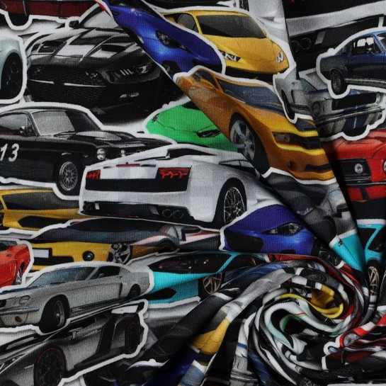 JERSEY DIGITAL SCHNELLE AUTOS MEHRFARBIG #7