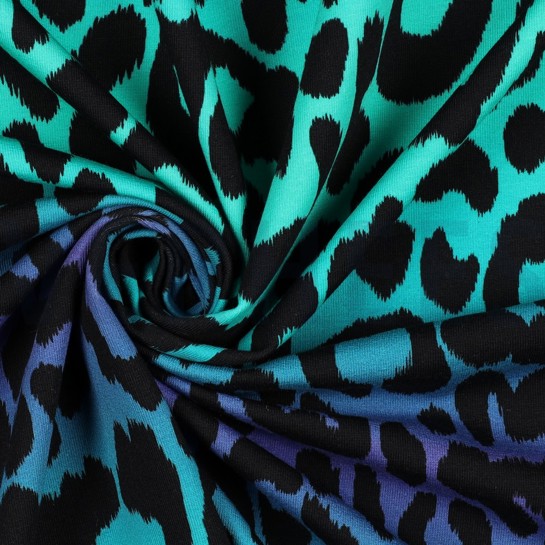 FRENCH TERRY DIGITAL PEAU D’ANIMAL VERT #7