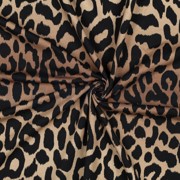 FRENCH TERRY DIGITAL ANIMAL SKIN LIGHT BROWN (thumbnail) #3
