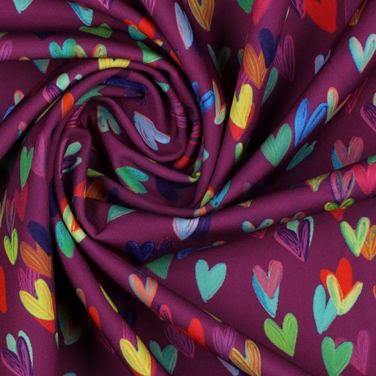 SOFTSHELL DIGITAL HEARTS PURPLE #7