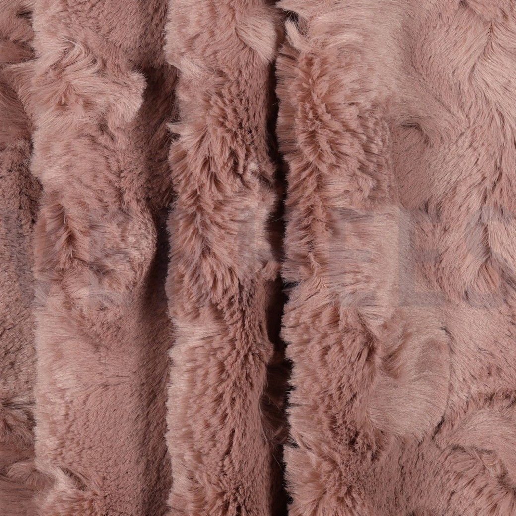 FAUX FUR OLD BLUSH #3