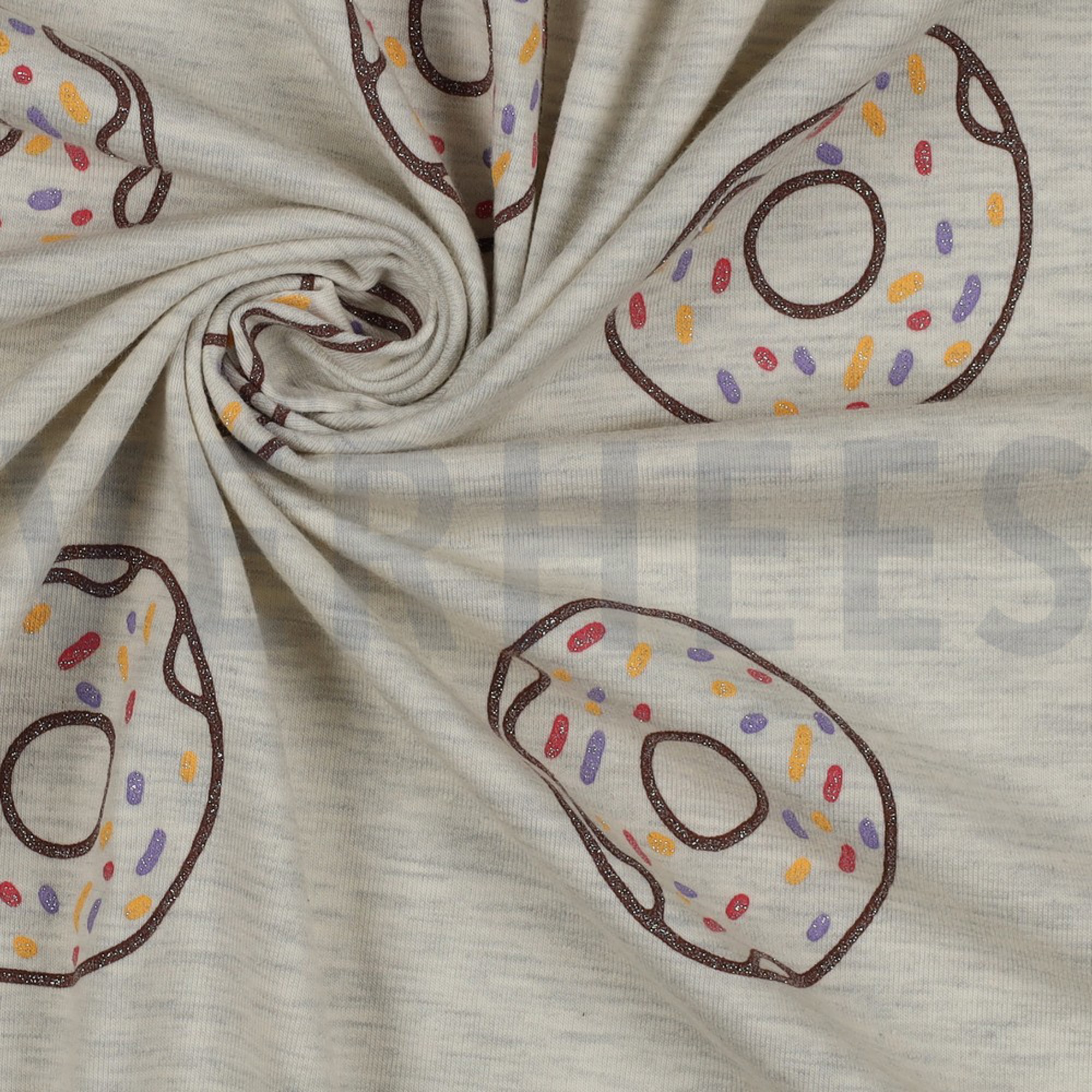 JERSEY MELANGE GLITTER DONUTS ECRU MELANGE (high resolution) #3