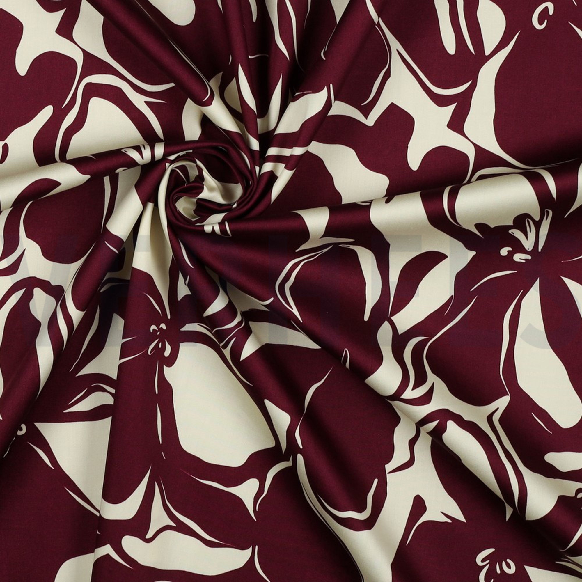 COTTON SATIN FLOWERS BORDEAUX (high resolution) #3