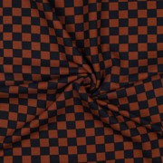 WAFFLE JERSEY CHECK BROWN (thumbnail) #3