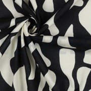 COTTON VOILE ABSTRACT BLACK (thumbnail) #3