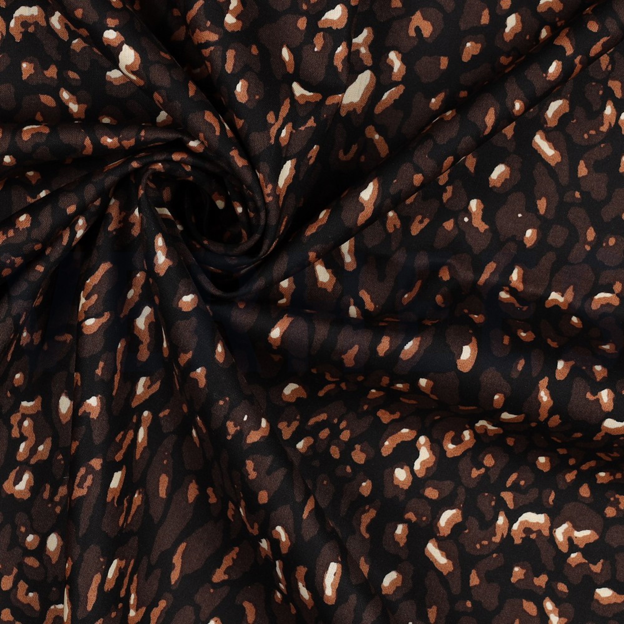 COTTON VOILE ANIMAL SKIN BLACK (high resolution) #3