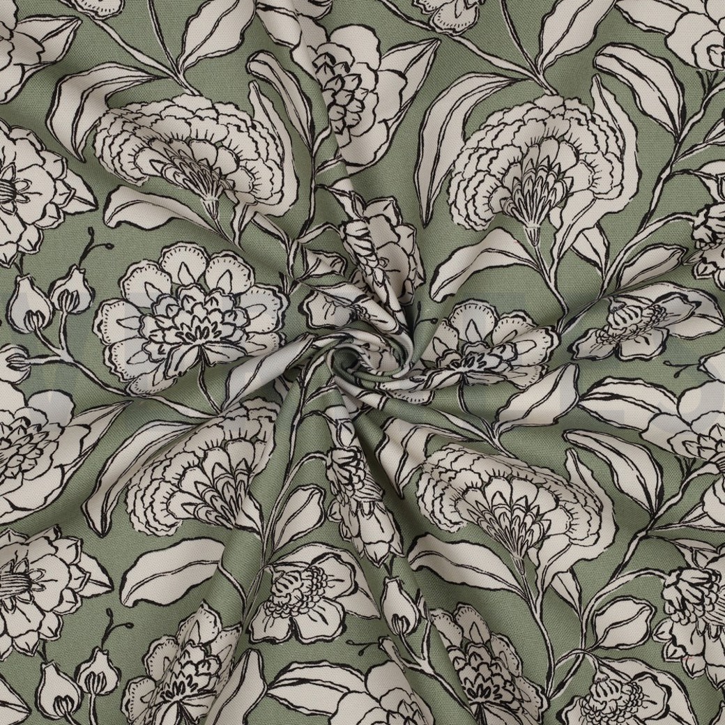 CANVAS FLOWERS SAGE #3