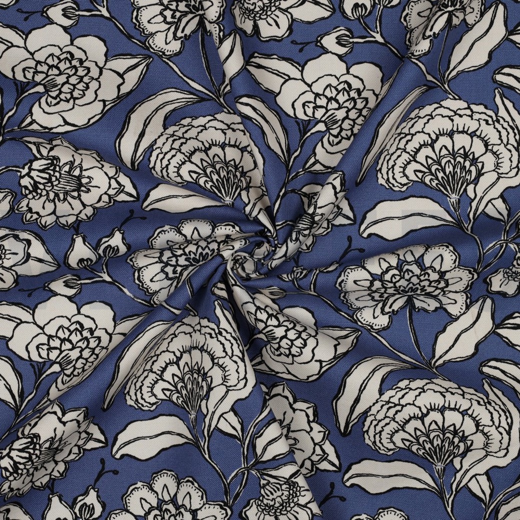 CANVAS FLOWERS BLUE #3