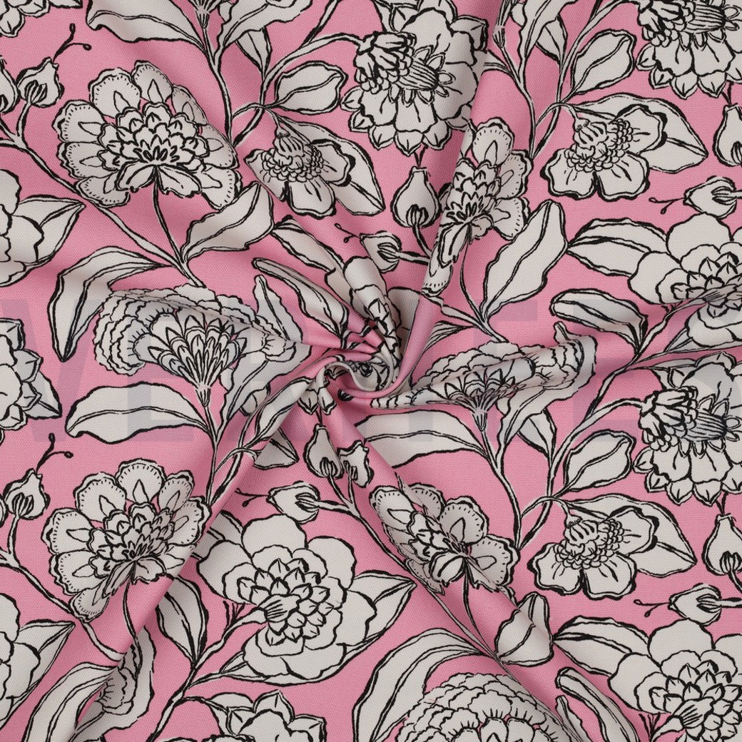 CANVAS FLOWERS PINK #3