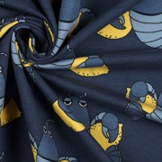 FRENCH TERRY COOL LOBSTERS BLUE (thumbnail) #3