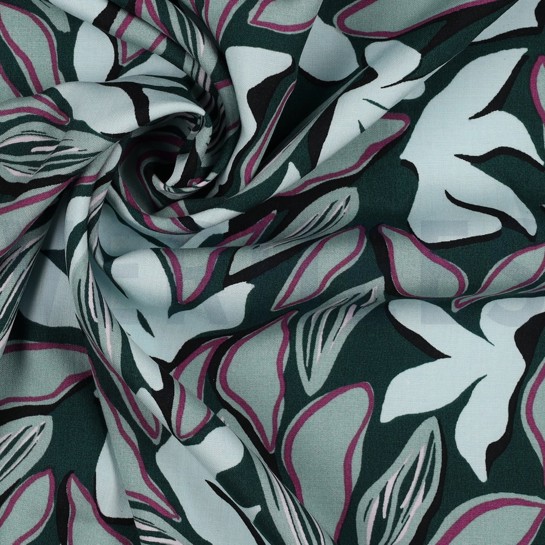 VISKOSE RADIANCE ABSTRAKT DUNKELGRÜN #7