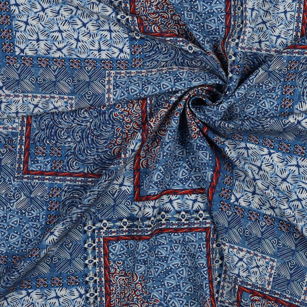 RADIANCE DIGITAL PATCHWORK BLUE #3