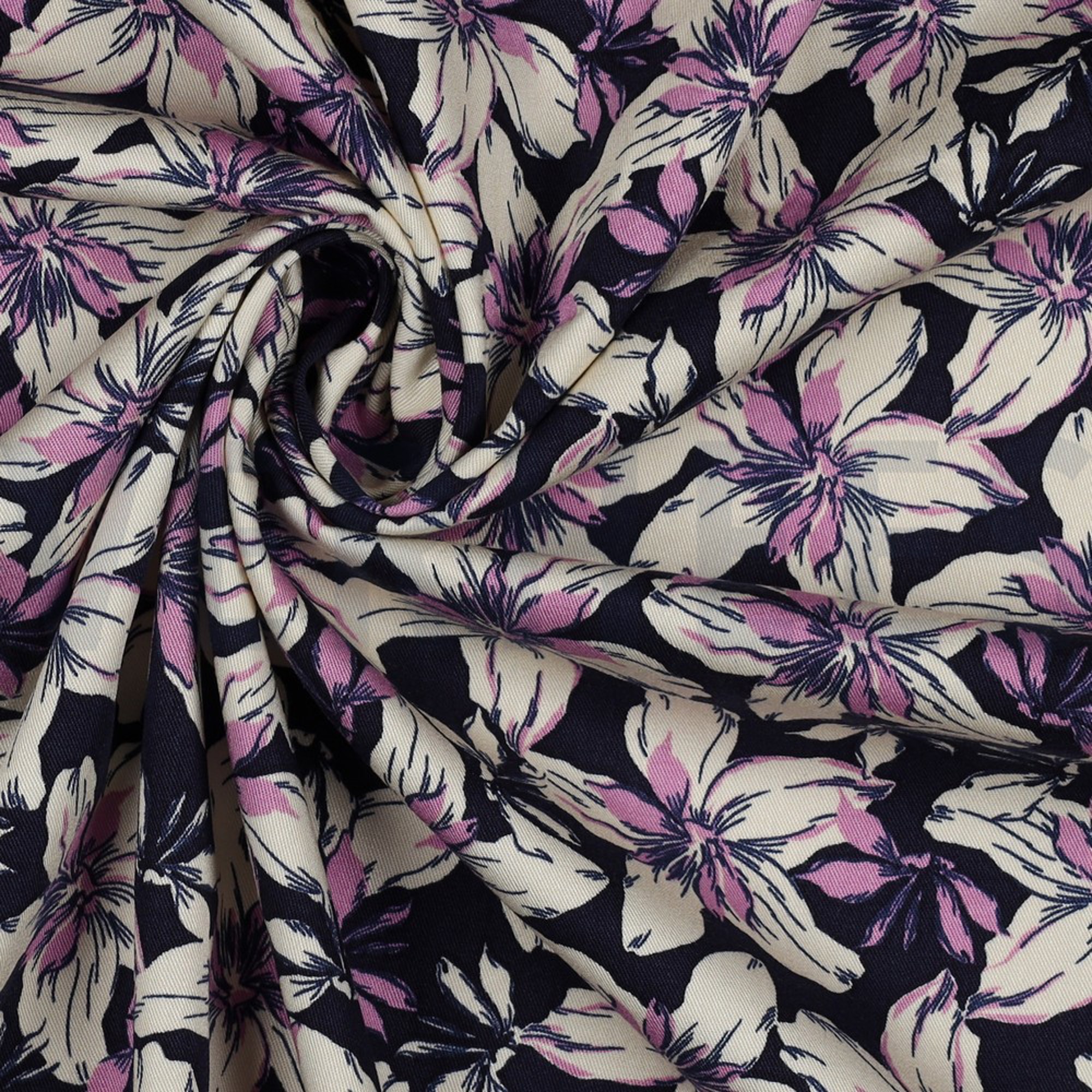 ROSELLA STRETCH FLOWERS NAVY (high resolution) #3