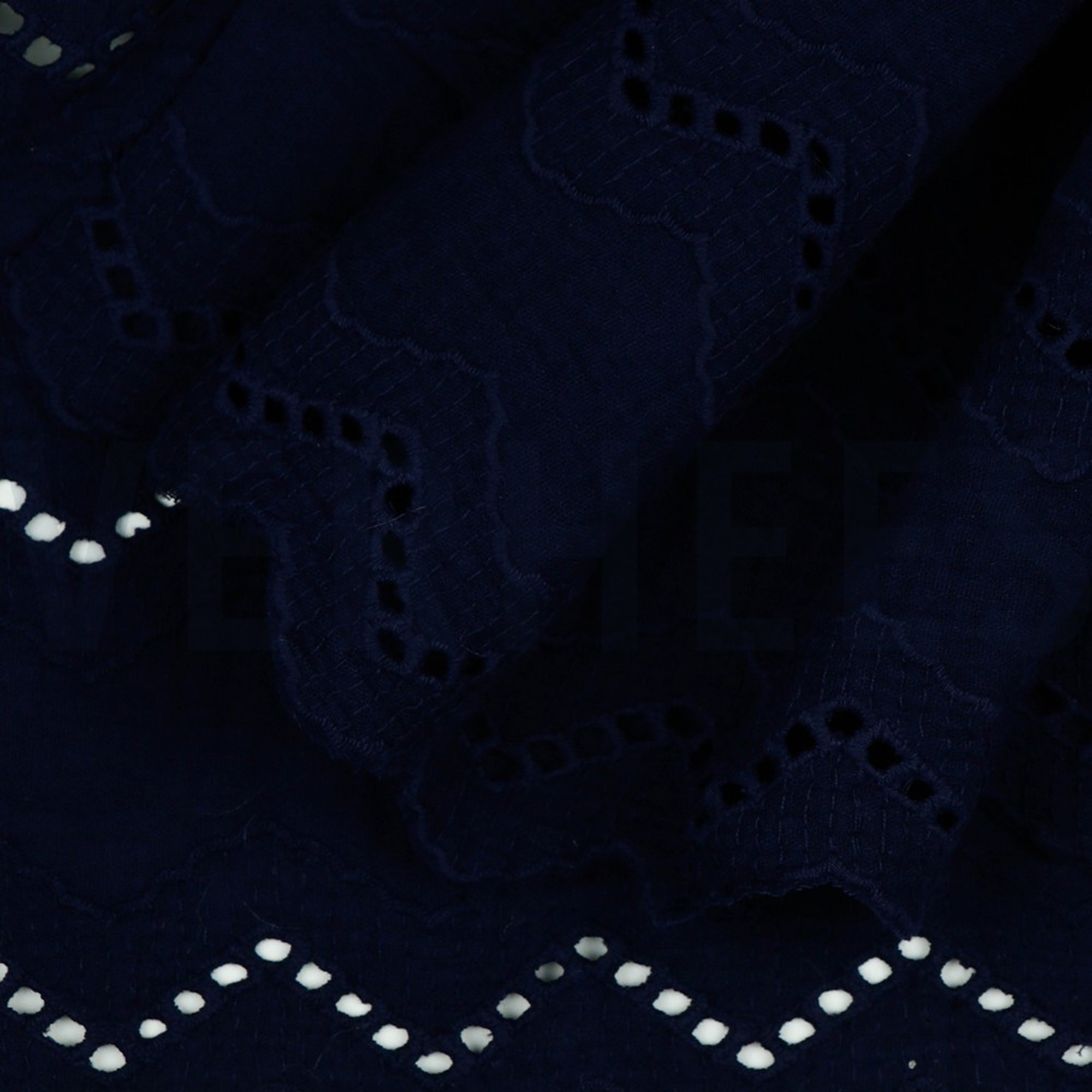 DOUBLE GAUZE BORDER 2-SIDE NAVY (high resolution) #3