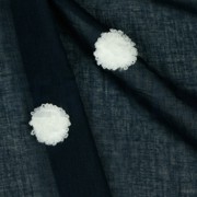 COTTON VOILE DOTS NAVY / WHITE (thumbnail) #3