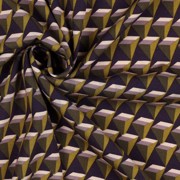 VISCOSE POPLIN STRETCH GEOMETRIC DARK PURPLE (thumbnail) #3