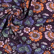 JERSEY FLOWERS DARK PURPLE (thumbnail) #3