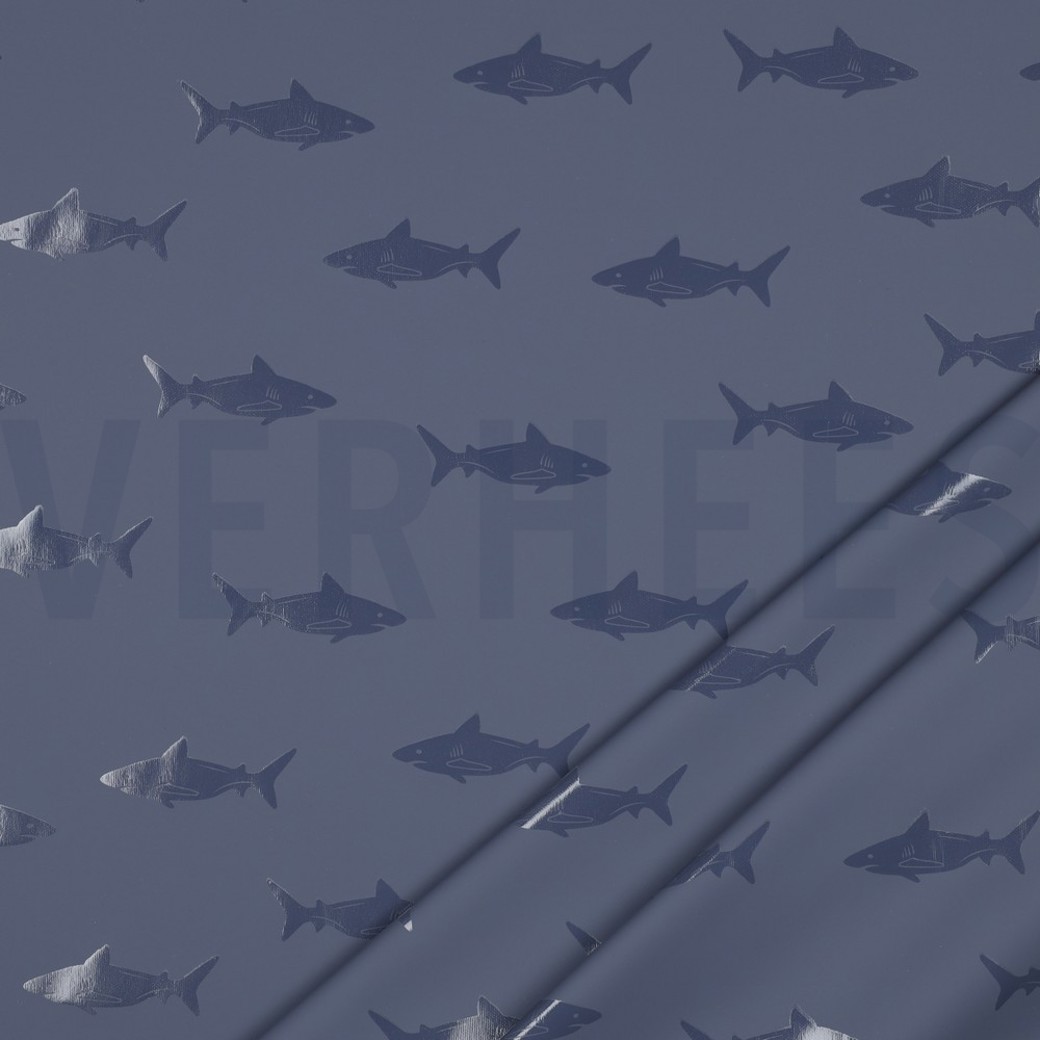 RAINCOAT SHARK NAVY #3