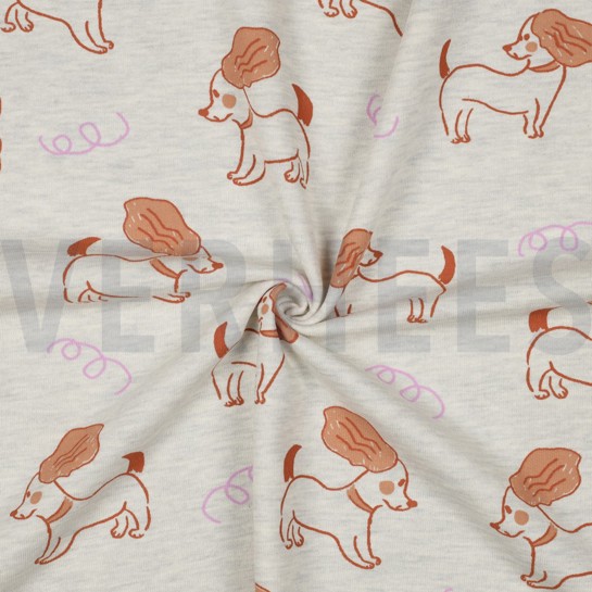 SWEAT MELANGE HUNDE ECRU MELIERT #7