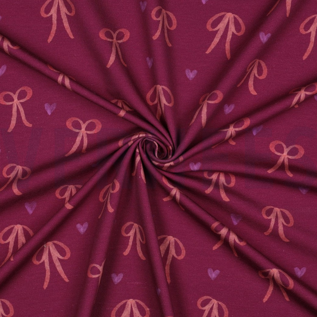 SWEAT DIGITAL BOWS & HEARTS FUCHSIA #3