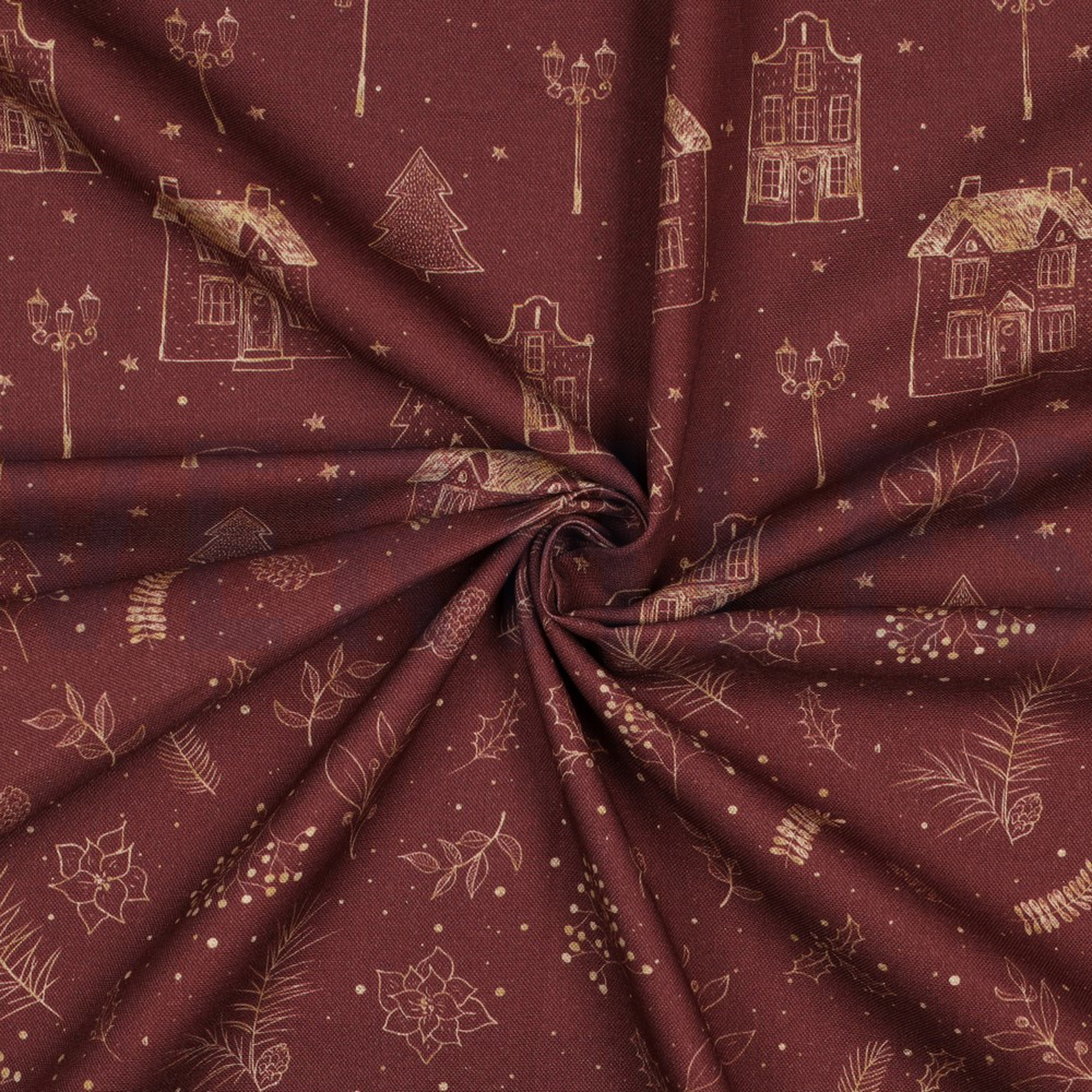 CANVAS DIGITAL CHRISTMAS HOME BORDEAUX (high resolution) #3