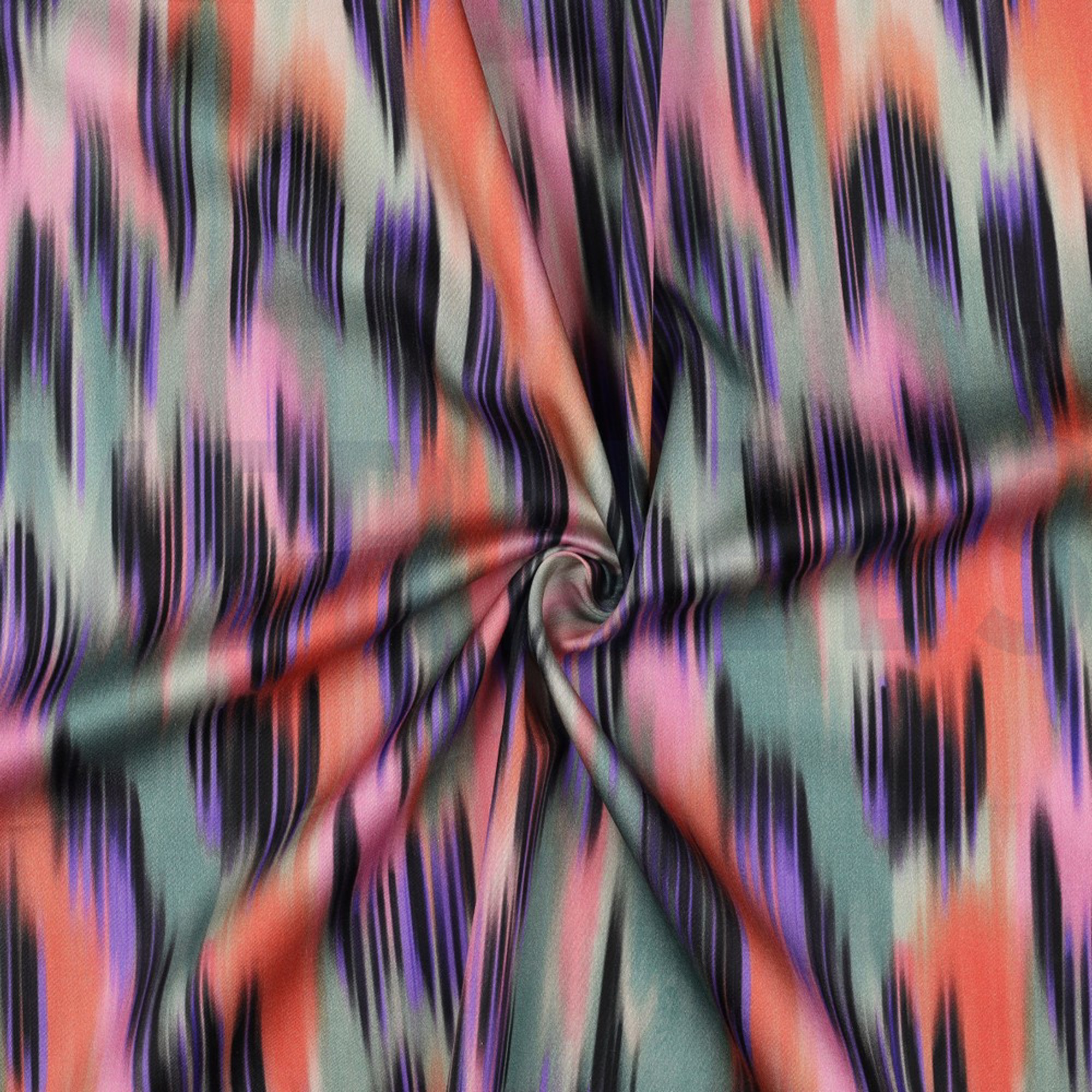 COTTON SATIN DIGITAL ABSTRACT MULTICOLOUR (high resolution) #3