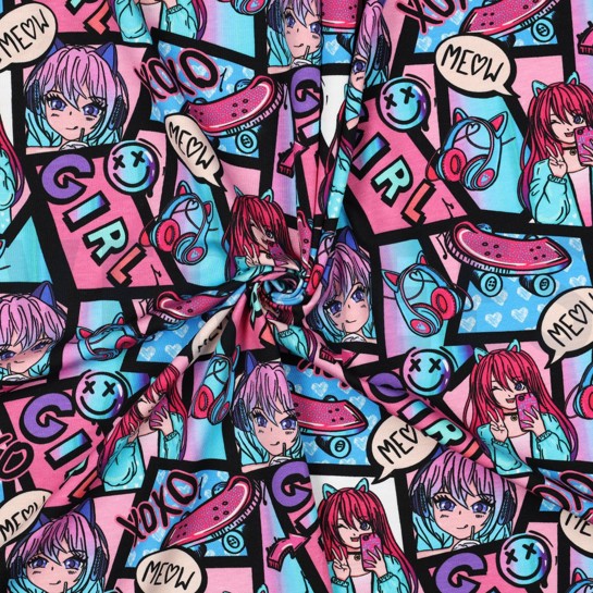 JERSEY DIGITAL MANGA MULTICOLOUR #7