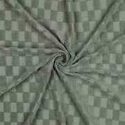COTTON TOWELLING KNIT CHECKS GREEN (thumbnail) #3