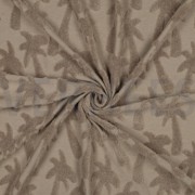 COTTON TOWELLING KNIT PALMTREES SAND (thumbnail) #3