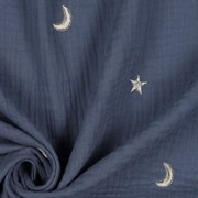 DOUBLE GAUZE EMBROIDERY STARS JEANS (thumbnail) #3