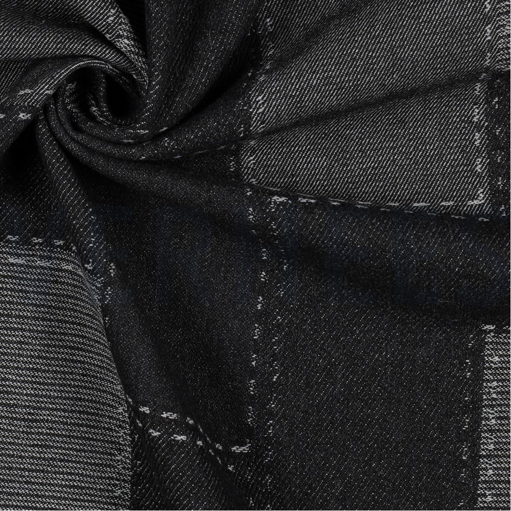 JEANS JACQUARD PATCHWORK BLACK #3