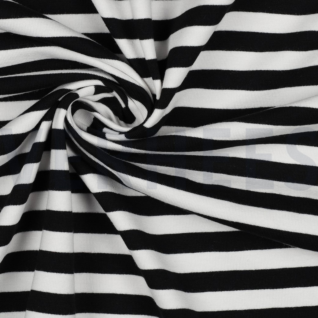 JERSEY YARN DYED STRIPES BLACK #3