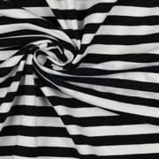 JERSEY YARN DYED STRIPES BLACK (thumbnail) #3
