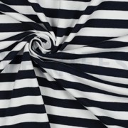 JERSEY YARN DYED STRIPES NAVY (thumbnail) #3