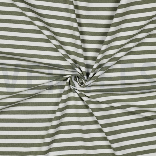 JERSEY GARENGEVERFD STREPEN ZACHTGROEN #7