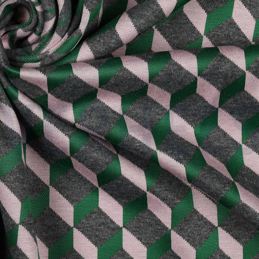 KNITTED JACQUARD GRAPHIC GREEN #3