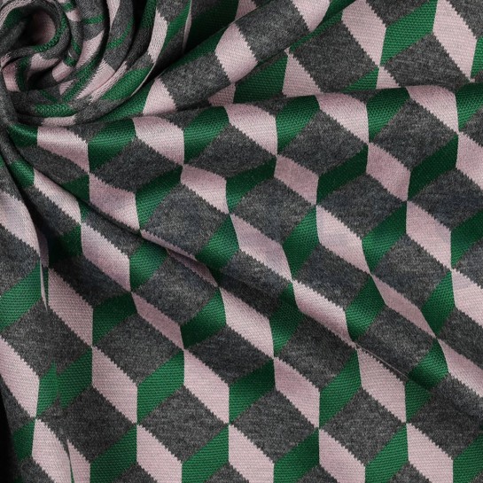 STRICK JACQUARD GRAFIK GRÜN #7