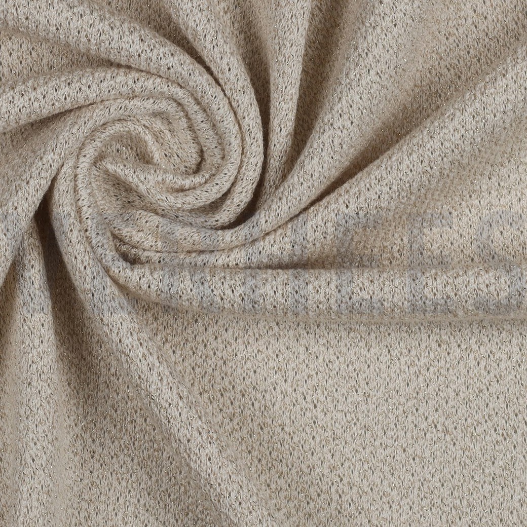 KNITTED JACQUARD LUREX ECRU #3
