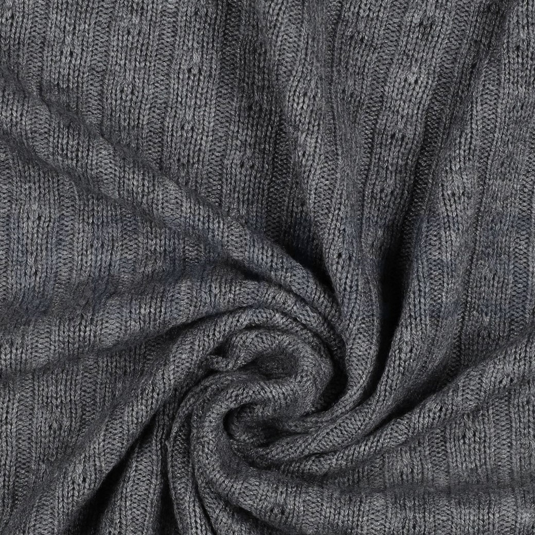 KNITTED CABLE GREY #3