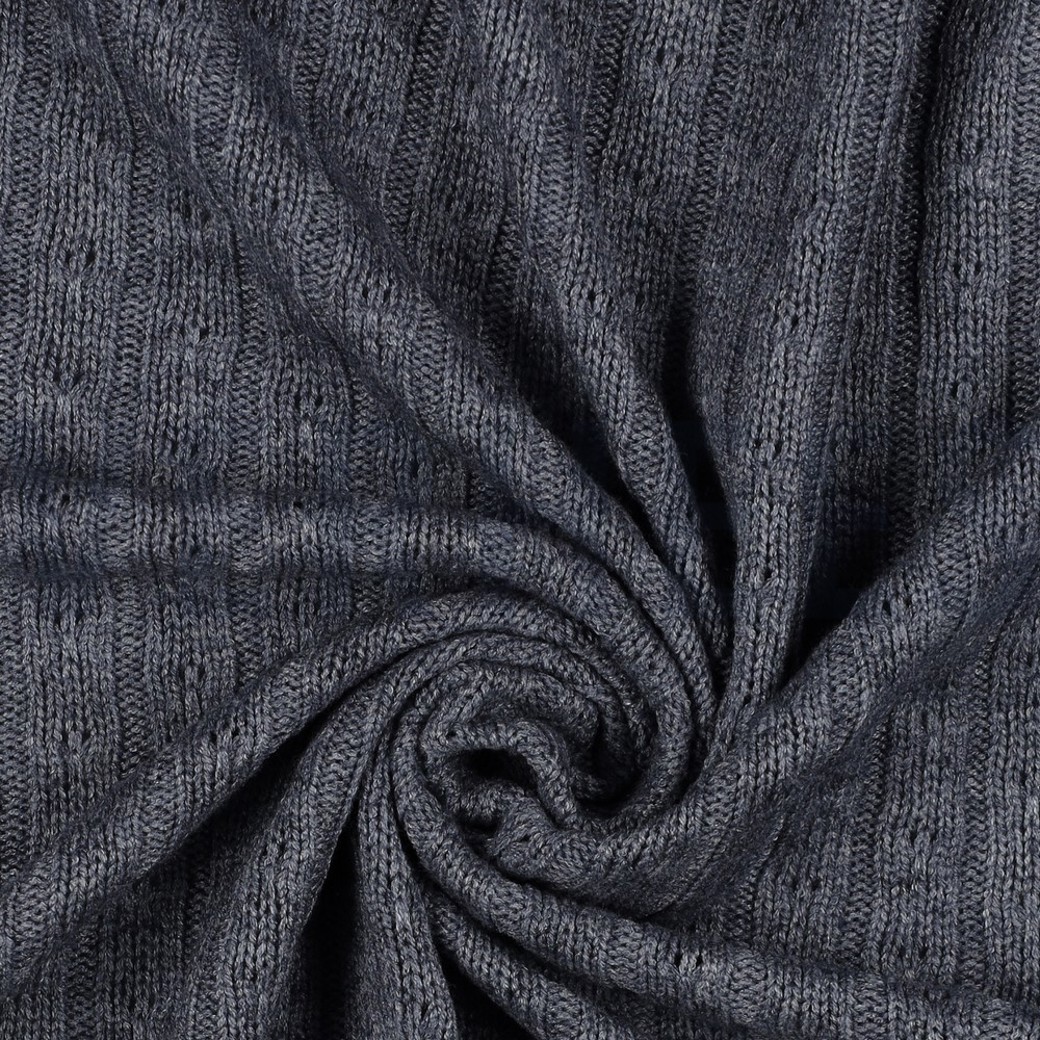 KNITTED CABLE BLUE #3