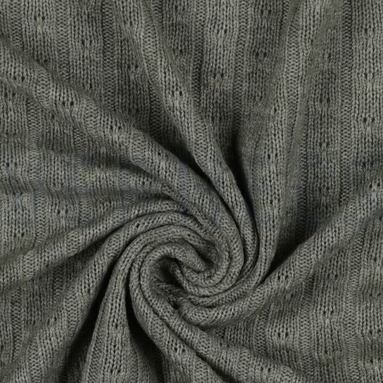 STRICK ZOPF ALTGRÜN #7