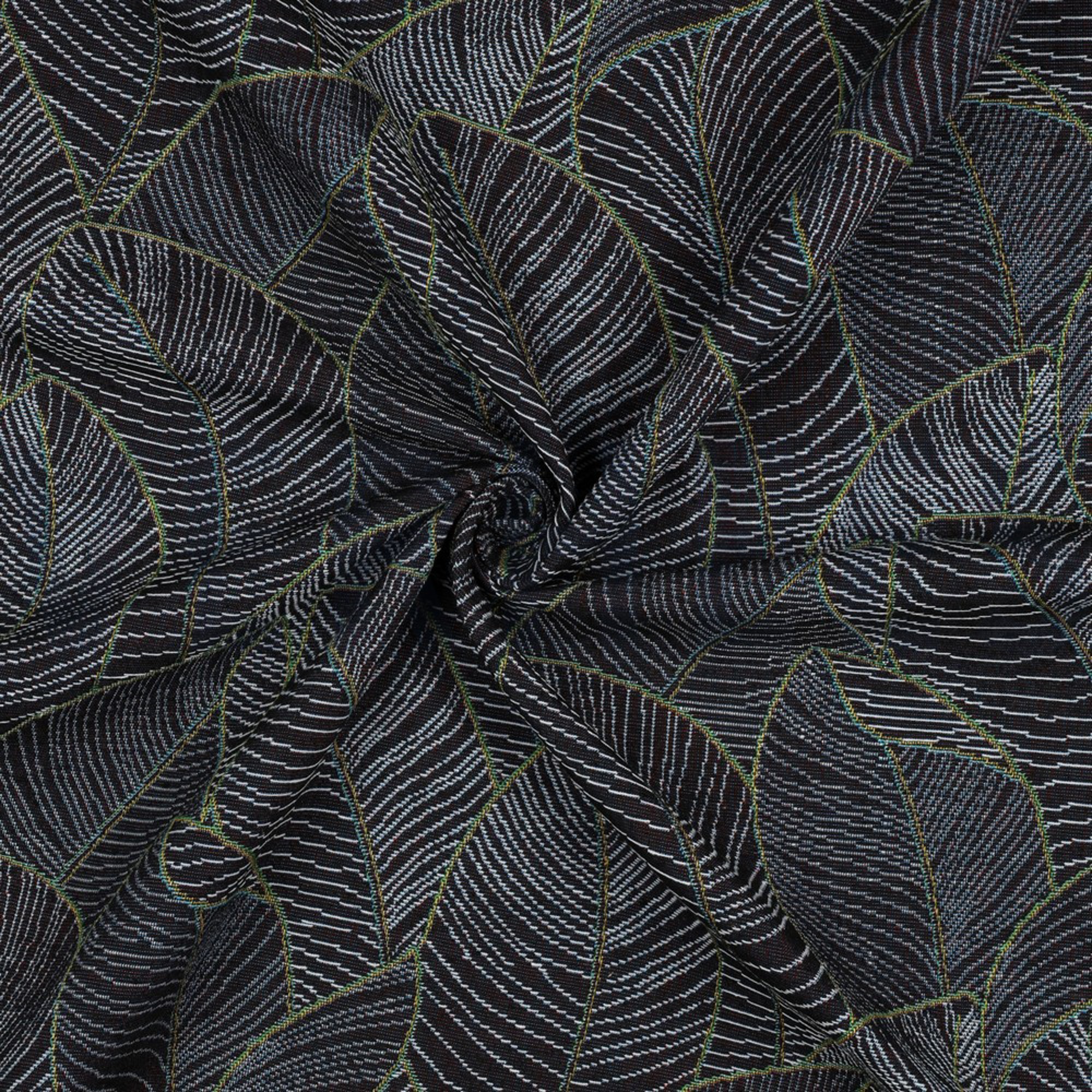 GOBELIN LEAVES DARK BLUE (high resolution) #3