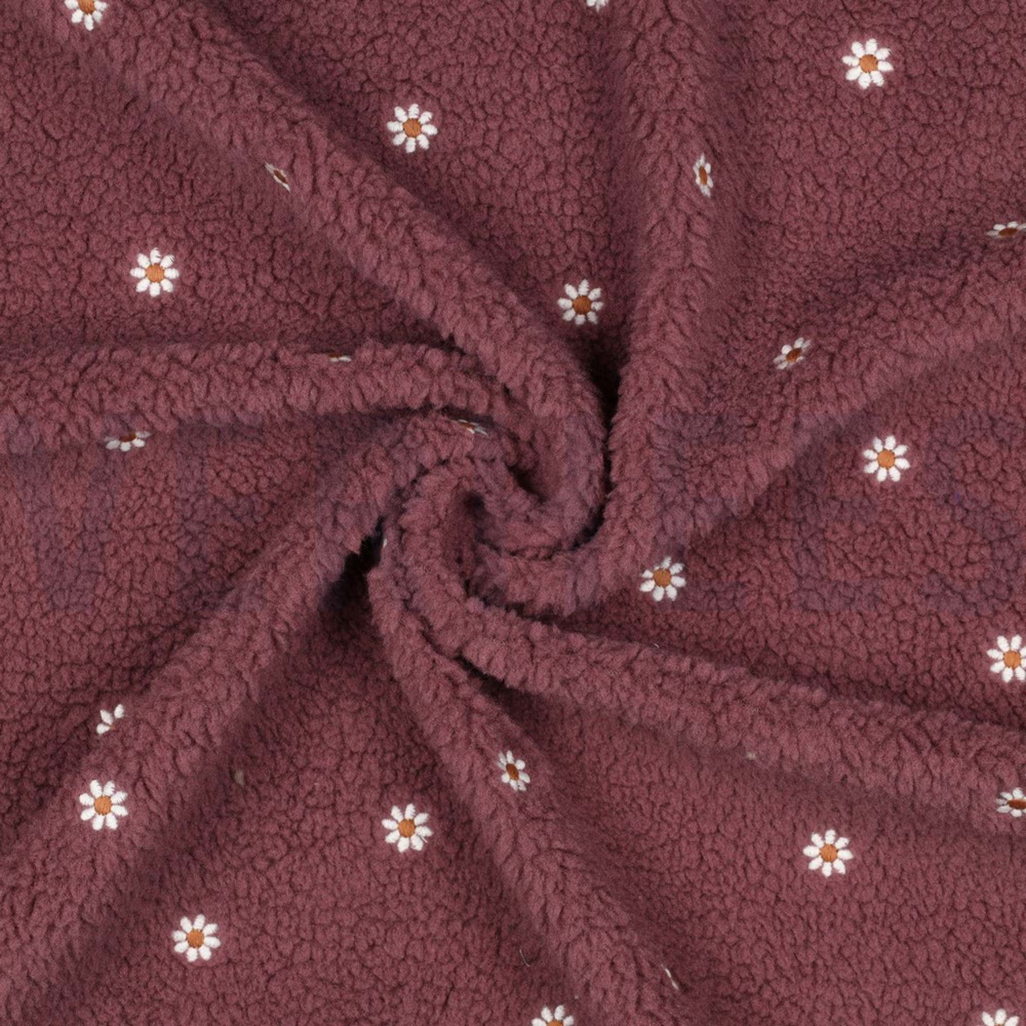 TEDDY EMBROIDERY FLOWERS ROSEWOOD (high resolution) #3