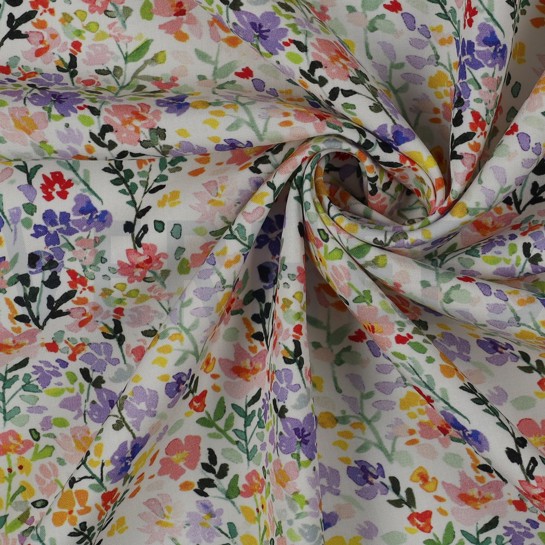 VISCOSE RADIANCE DIGITAAL BLOEMEN MULTICOLOR #7