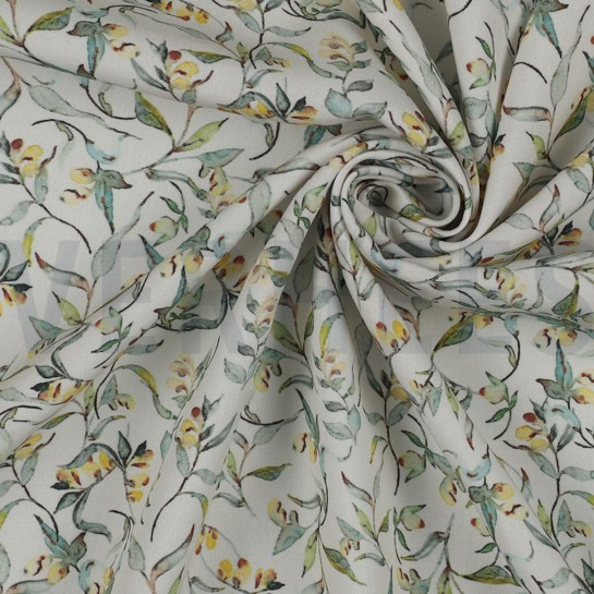 VISKOSE RADIANCE DIGITAL BLÄTTER GRÜN / GOLD #7