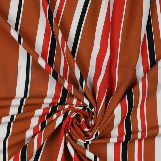 VISCOSE RADIANCE RAYURES BRUN #7