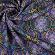 VISCOSE LUREX DIGITAL LEAVES PURPLE (thumbnail) #3