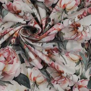 VISCOSE POPLIN STRETCH DIGITAL FLOWERS GREEN (thumbnail) #3