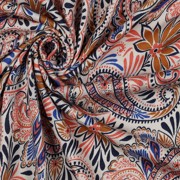 VISCOSE JERSEY DIGITAL PAISLEY ORANGE (thumbnail) #3