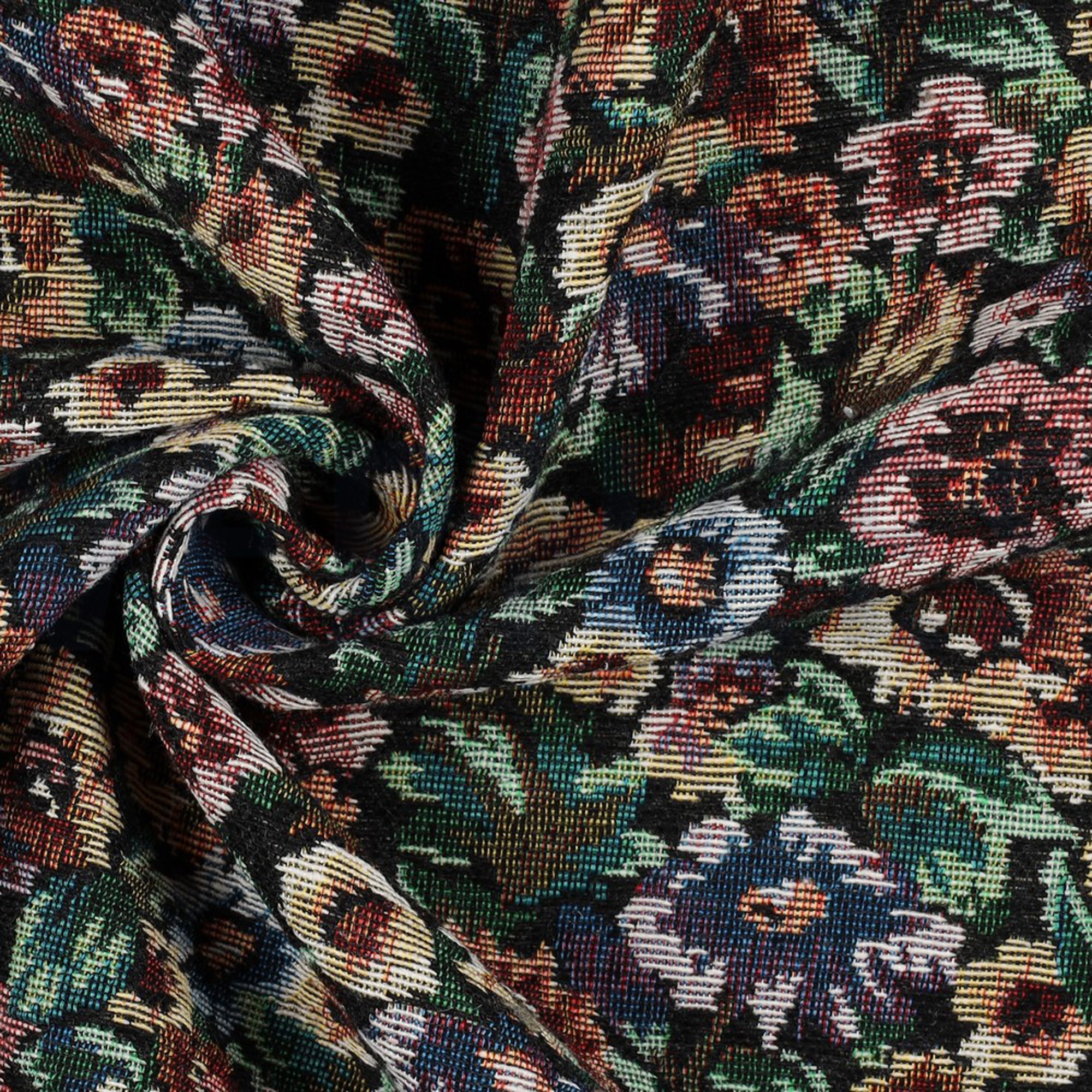 GOBELIN FLOWERS BLACK (high resolution) #3